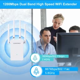 COMFAST 1200Mbps WiFi Repeater Smart Router Wifi Amplifier Dual Band 2.4G&5G Wireless Extender Signal Wi-Fi Long Range Amplifier