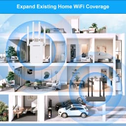 COMFAST 1200Mbps WiFi Repeater Smart Router Wifi Amplifier Dual Band 2.4G&5G Wireless Extender Signal Wi-Fi Long Range Amplifier