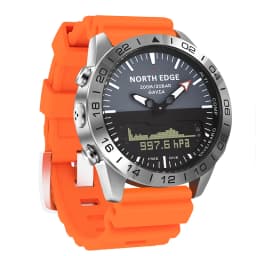 NORTH EDGE Men‘s Dive 50M Sports Digital Watch Luxury Full Steel Business Watches Waterproof 200m Altimeter Barometer Compass