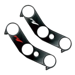 Motorcycle Pad Triple Tree Top Clamp Upper Front End Decals Carbon Fiber Stickers For Yamaha YZF1000 YZFR1 YZF-R1 2004 2005 2006