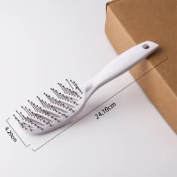 Hair Comb 9-Row Detangling Hair Brush Styling Hairbrush Straight Curly Wet Hair Scalp Massage Brush Women Barber Accessories