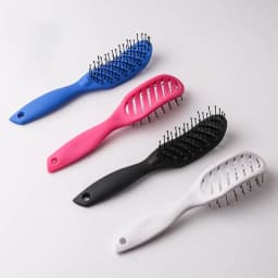 Hair Comb 9-Row Detangling Hair Brush Styling Hairbrush Straight Curly Wet Hair Scalp Massage Brush Women Barber Accessories