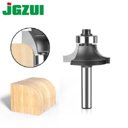 1/4&6mm Shank Corner Round Over Router Bit with Bearing Milling Cutter for Wood Woodwork Tungsten Carbide