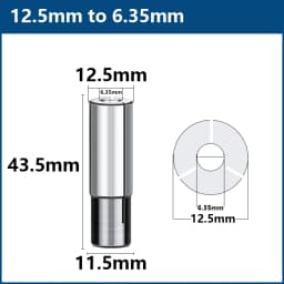XCAN Router Bit Adapter Collet 6 6.35 8 10 12 12.7mm Precision Chuck for Milling Cutter End Mill Adapter CNC Machine Tool Holder