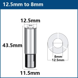 XCAN Router Bit Adapter Collet 6 6.35 8 10 12 12.7mm Precision Chuck for Milling Cutter End Mill Adapter CNC Machine Tool Holder