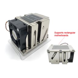 COOLSERVER 2U R82 CPU Server Workstation Cooler 3 Heatpipe Active Cooling for Intel LGA3647 Rectangular Motherboard All Copper