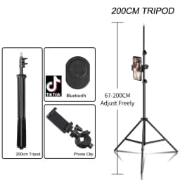 SH 150/170/200CM Selfie Light Tripod 1/4 Screw Head Photography Portable Stand Trepied Smartphone For Mini Photo Studio