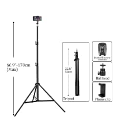 SH 150/170/200CM Selfie Light Tripod 1/4 Screw Head Photography Portable Stand Trepied Smartphone For Mini Photo Studio