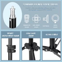 SH 150/170/200CM Selfie Light Tripod 1/4 Screw Head Photography Portable Stand Trepied Smartphone For Mini Photo Studio