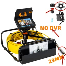Sewer Pipe Inspection Camera DVR 16GB Video Recording,SYANSPAN Drain Industrial Endoscope Waterproof 8500MHA Battery 20/30/50M