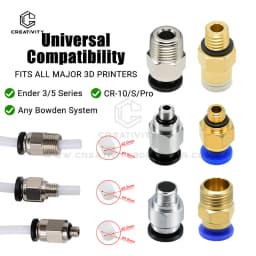 PC4-M6 PC4-M5 PC4-01 PC6-01 KJH04-M6 Pneumatic Connectors For PTFE Tube Coupler J-Head Fittings Ender 3 CR10 3D Printer