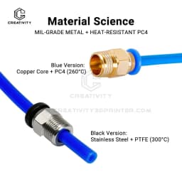 PC4-M6 PC4-M5 PC4-01 PC6-01 KJH04-M6 Pneumatic Connectors For PTFE Tube Coupler J-Head Fittings Ender 3 CR10 3D Printer
