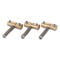 Wilkinson Guitar Bridge 3pcs Brass Guitar Bridge Compensated Saddles For Tele Telecaster Guitar Replacement Part