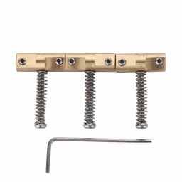 Wilkinson Guitar Bridge 3pcs Brass Guitar Bridge Compensated Saddles For Tele Telecaster Guitar Replacement Part