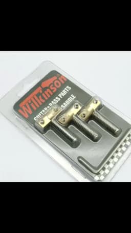 Wilkinson Guitar Bridge 3pcs Brass Guitar Bridge Compensated Saddles For Tele Telecaster Guitar Replacement Part
