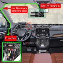 5V 2A Dash Cam Car Camcorder Vehicle DVR Hardwire Kit Cord Cable Power Cable With Mini Micro Type-C USB 3.1Meters Auto Charging