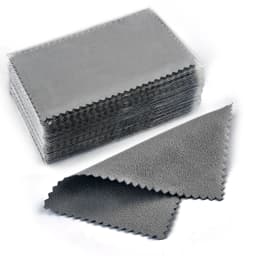 50/10 pcs 8x8cm Silver Polishing Cloth Jewelry Cleaning Anti Tarnish Reusable Soft Wiping Cloth Keep Jewelry Shining Tools