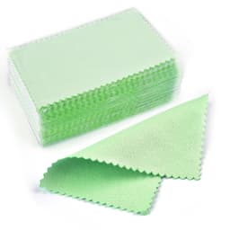 50/10 pcs 8x8cm Silver Polishing Cloth Jewelry Cleaning Anti Tarnish Reusable Soft Wiping Cloth Keep Jewelry Shining Tools
