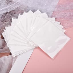 50/10 pcs 8x8cm Silver Polishing Cloth Jewelry Cleaning Anti Tarnish Reusable Soft Wiping Cloth Keep Jewelry Shining Tools