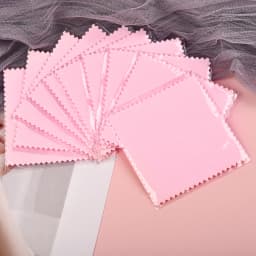 50/10 pcs 8x8cm Silver Polishing Cloth Jewelry Cleaning Anti Tarnish Reusable Soft Wiping Cloth Keep Jewelry Shining Tools