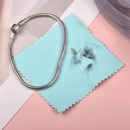 50/10 pcs 8x8cm Silver Polishing Cloth Jewelry Cleaning Anti Tarnish Reusable Soft Wiping Cloth Keep Jewelry Shining Tools