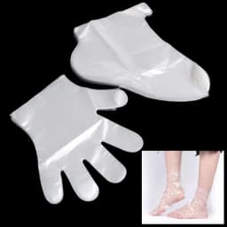 200PCS Paraffin Wax Bath Liners Plastic Hand And Foot Bags Spa Foot Hands Care Bags Plastic Socks Gloves