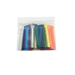 40Pcs/Bag Dental Orthodontic Elastic Ligature Ties Bands for Brackets Braces Ortho Treatment 40 Colors Optional