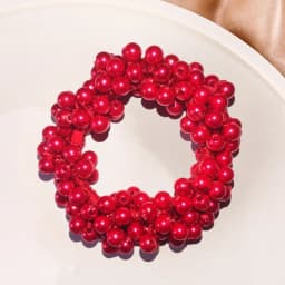 Woman Elegant Pearl Hair Ties Beads Girls Bow Scrunchies Rubber Hairbands Ponytail Holders Hair Accessories Elastic Hair Bands