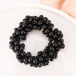 Woman Elegant Pearl Hair Ties Beads Girls Bow Scrunchies Rubber Hairbands Ponytail Holders Hair Accessories Elastic Hair Bands