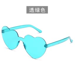 Free shipping 2023 Candy color heart shape ocean personality glasses sunglasses