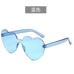 Free shipping 2023 Candy color heart shape ocean personality glasses sunglasses