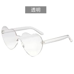 Free shipping 2023 Candy color heart shape ocean personality glasses sunglasses