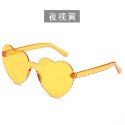 Free shipping 2023 Candy color heart shape ocean personality glasses sunglasses