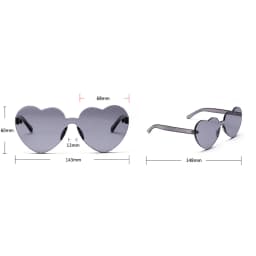 Free shipping 2023 Candy color heart shape ocean personality glasses sunglasses