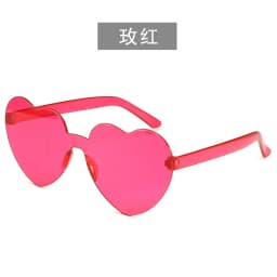 Free shipping 2023 Candy color heart shape ocean personality glasses sunglasses