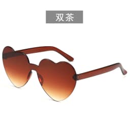 Free shipping 2023 Candy color heart shape ocean personality glasses sunglasses