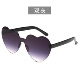 Free shipping 2023 Candy color heart shape ocean personality glasses sunglasses