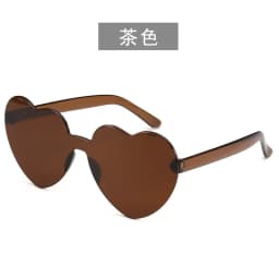Free shipping 2023 Candy color heart shape ocean personality glasses sunglasses