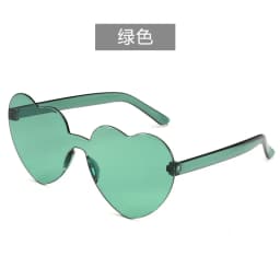 Free shipping 2023 Candy color heart shape ocean personality glasses sunglasses