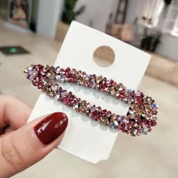 New Shiny Rhinestone Elegant Colour BB Hair Clips Women Girl Crystal Hairpin Headdress Fashion Barrettes Hair Accessories Gift