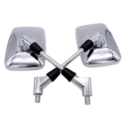 1 Pair Universal 10mm Handle Bar Motorcycle Rearview Motorbike Mirror Side Mirrors Accessories for Honda Suzuki Yamaha Kawasaki