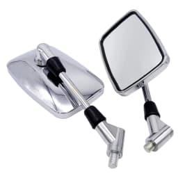 1 Pair Universal 10mm Handle Bar Motorcycle Rearview Motorbike Mirror Side Mirrors Accessories for Honda Suzuki Yamaha Kawasaki
