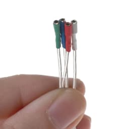 4PCS Universal Silver Leads Wires Header Wire Cable 40mm for 1.2-1.3mm Pins Turntable Phono Headshell Tonearm