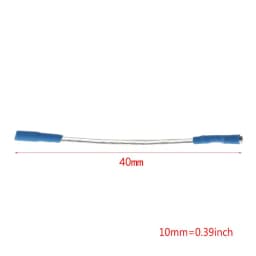 4PCS Universal Silver Leads Wires Header Wire Cable 40mm for 1.2-1.3mm Pins Turntable Phono Headshell Tonearm