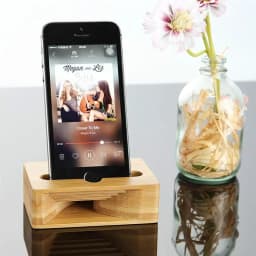 Phone Sound Amplifier Universal Phone Holder Stand Cellphone Wood Loudspeaker Holder