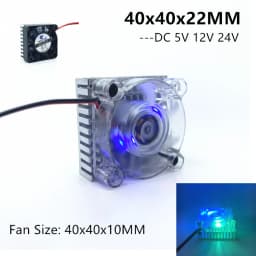 New DC 5V 12V 24V 0.1A 4010 4CM 40mm 40x40x10mm BGA LED Fan Graphics Card Fan with Heat sink Cooler Cooling Fan 2pin
