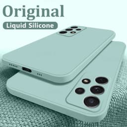 Case For Samsung Galaxy S25 Edge S26 S21 FE S22 S23 Ultra S24 Plus A55 A54 A37 A57 A16 A17 A56 5G Funda Liquid Silicone Cover