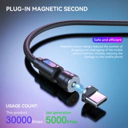 Lovebay Magnetic Cable Type C Cable 2.4A USB 540 Rotate Micro Fast Charger 0.5M /1M/2M Charging Cable For Samsung Xiaomi