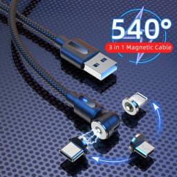 Lovebay Magnetic Cable Type C Cable 2.4A USB 540 Rotate Micro Fast Charger 0.5M /1M/2M Charging Cable For Samsung Xiaomi
