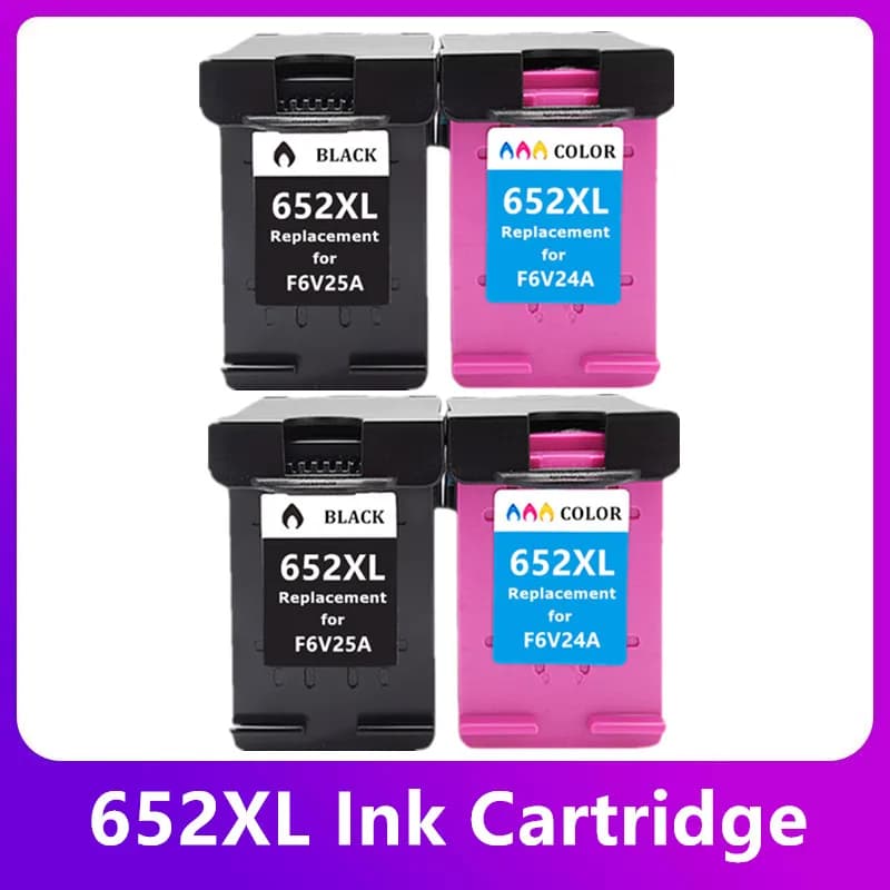 Compatible 652XL Ink Cartridge for HP652 for HP 652 XL Deskjet 1115 1118 2135 2136 2138 3635 3636 3835 4535 Printer